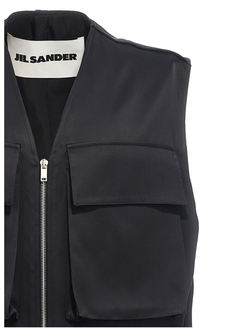 '14' vest Man JIL SANDER Black