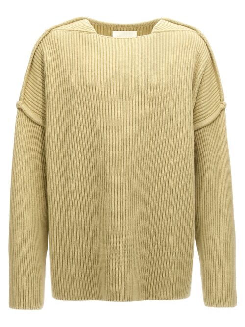 Geometric neckline sweater JIL SANDER Green