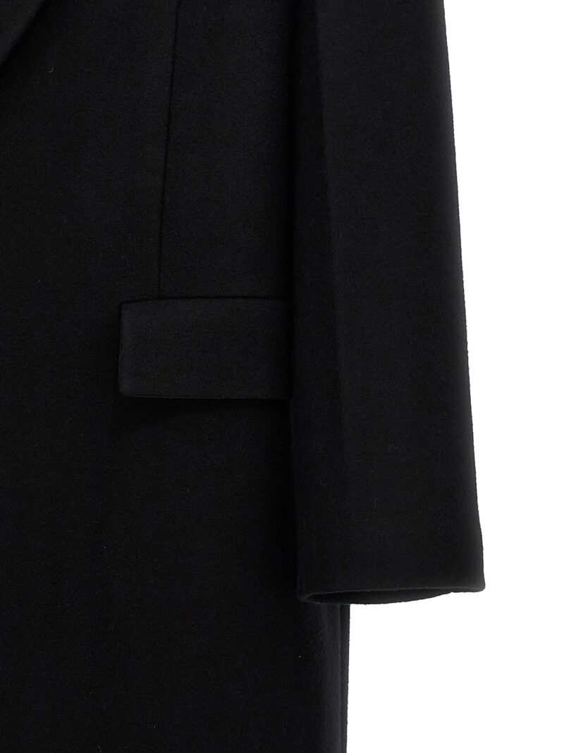 Single-breasted coat 43% mohair wool 43% alpaca wool 14% polyamide JIL SANDER Black