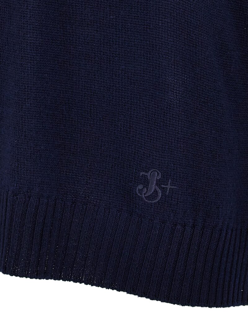 Logo embroidery sweater 100% wool JIL SANDER Blue