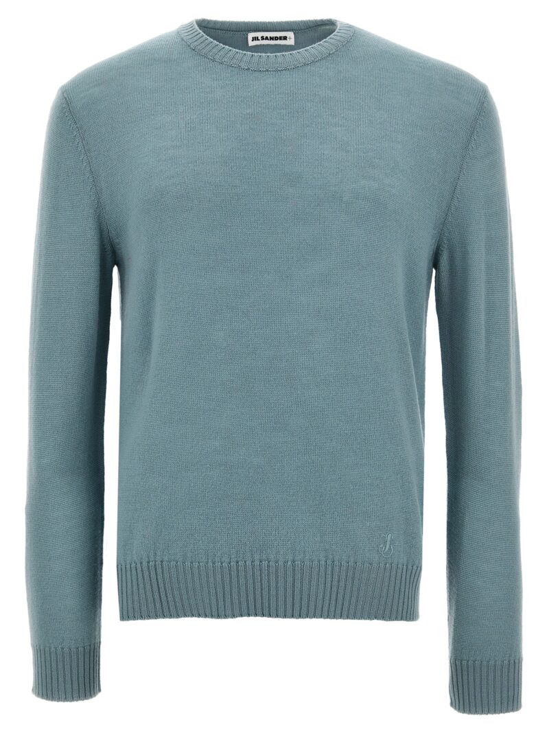 Logo embroidery sweater JIL SANDER Light Blue