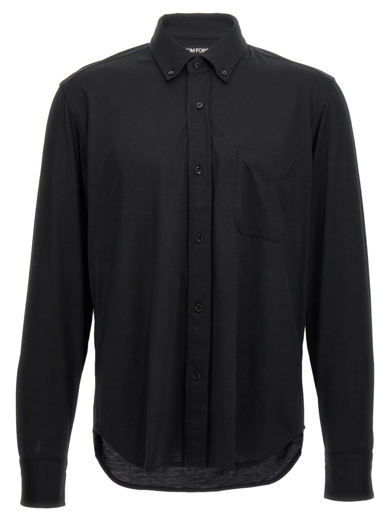 Cotton silk shirt TOM FORD Black