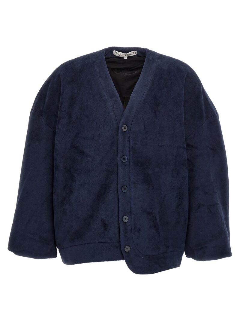 Fleece fabric cardigan J.W.ANDERSON Blue