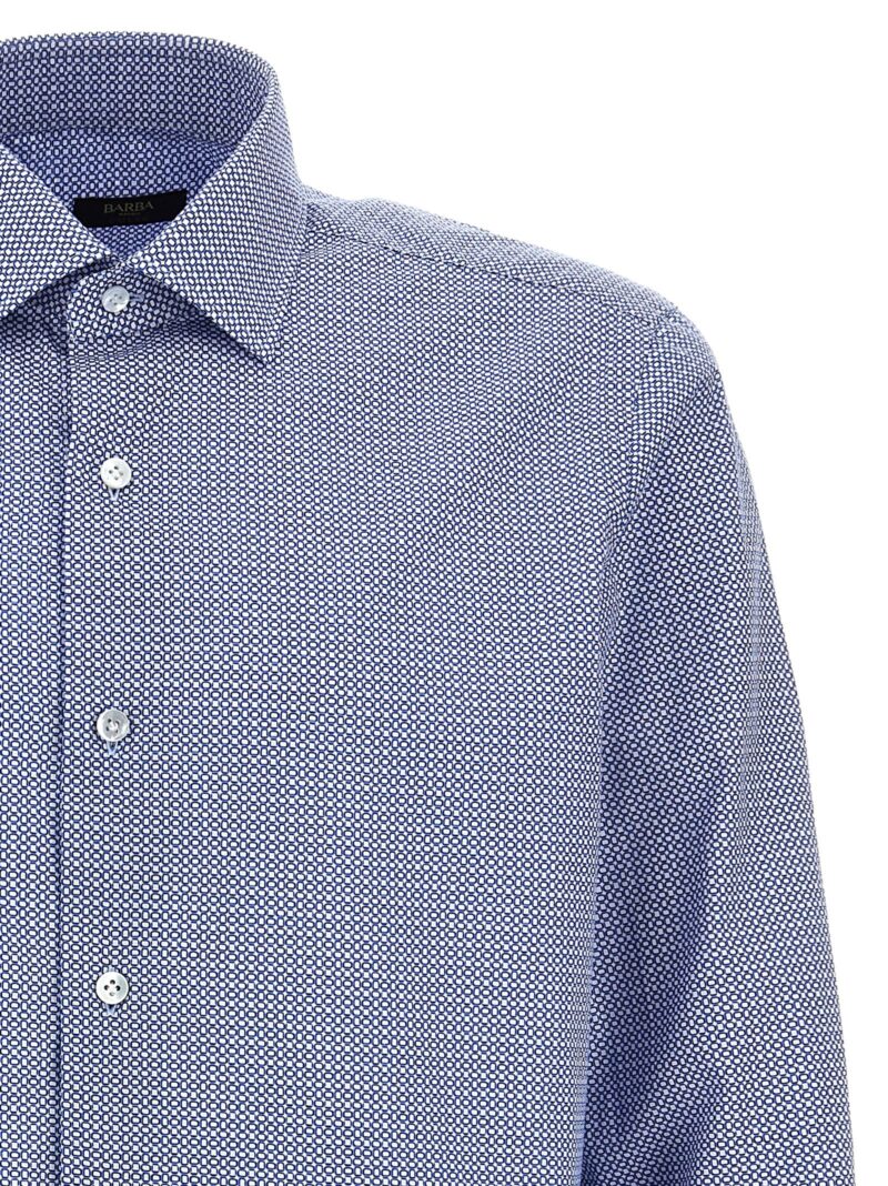 'Culto' shirt Man BARBA Light Blue