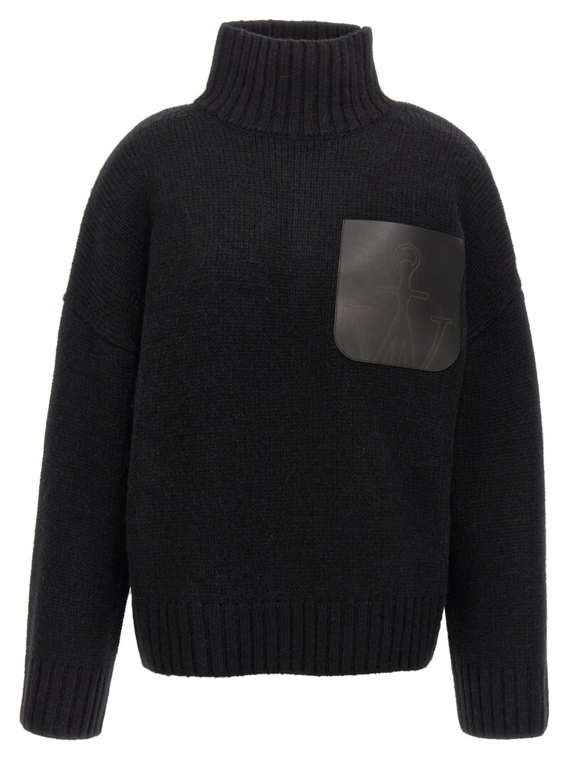 'Leather Patch Pocket' sweater J.W.ANDERSON Black