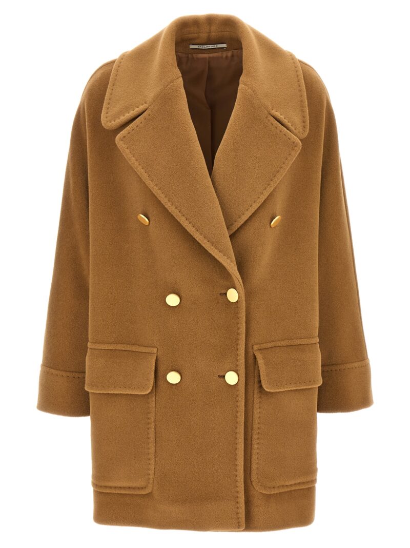 Double-breasted coat TAGLIATORE Beige