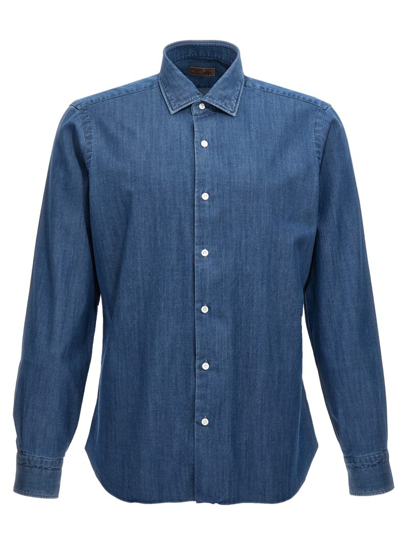 Denim shirt BARBA Blue