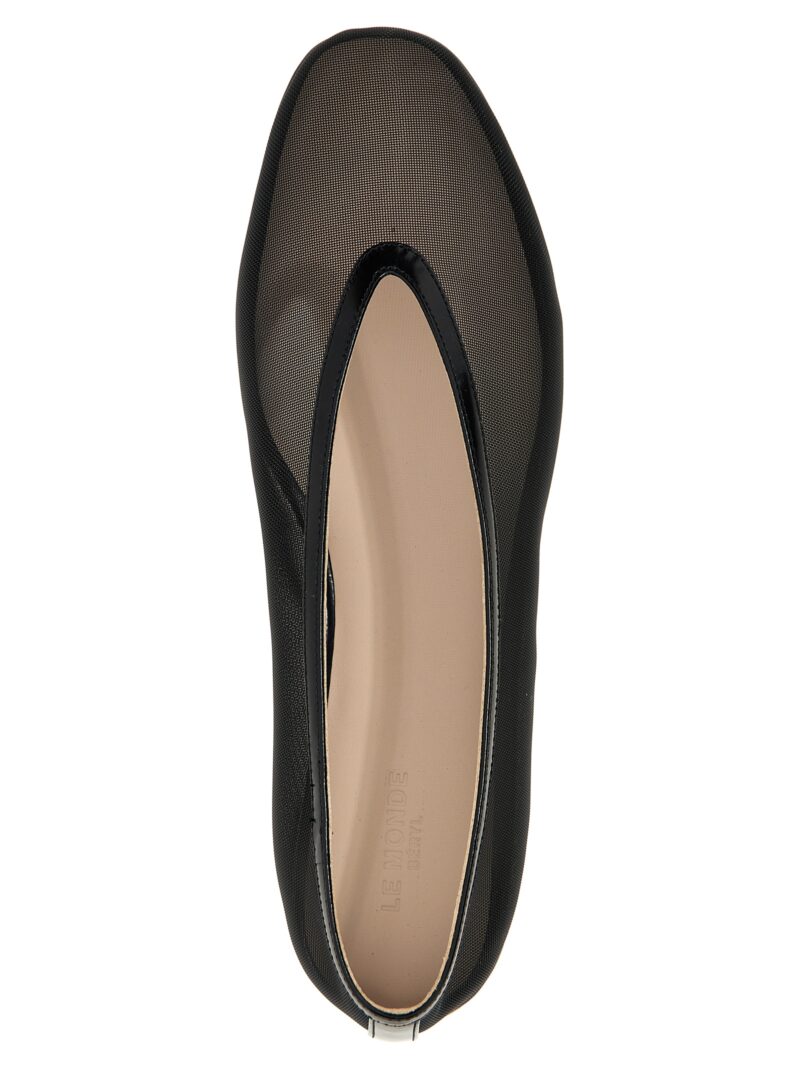 'Luna' ballet flats 100% polyester LE MONDE BÉRYL Black