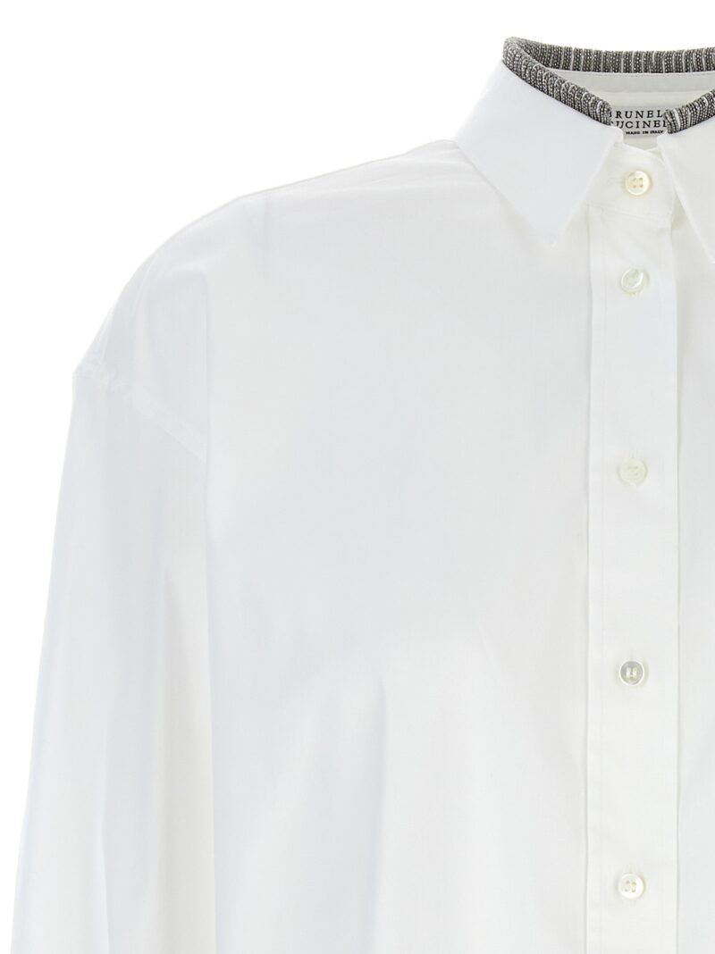 'Monile' shirt Woman BRUNELLO CUCINELLI White