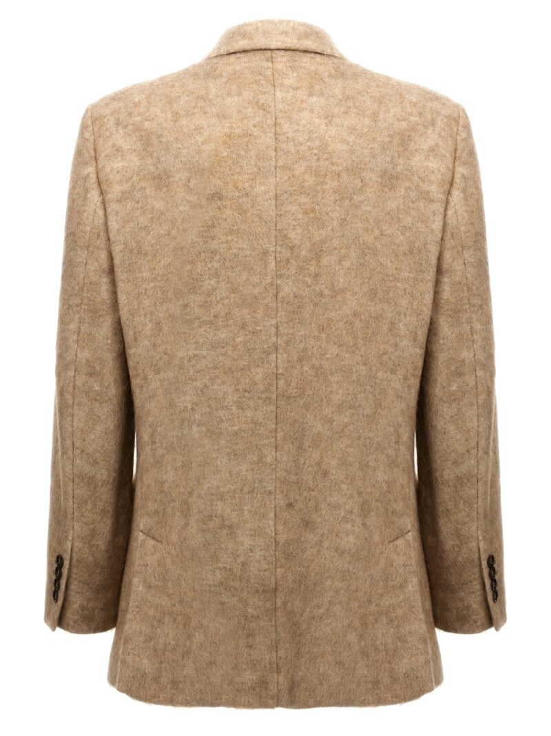 Single-breasted mohair blazer M0BPT7011CRG01 BRUNELLO CUCINELLI Beige