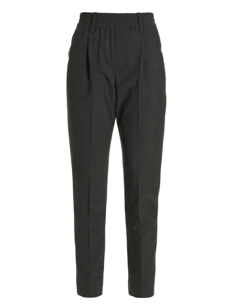 Wool blend pants BRUNELLO CUCINELLI Gray