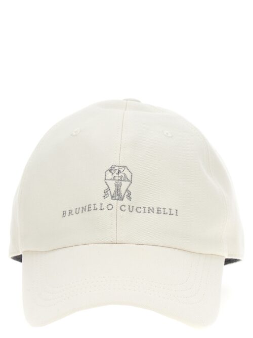 Logo embroidery cap BRUNELLO CUCINELLI White