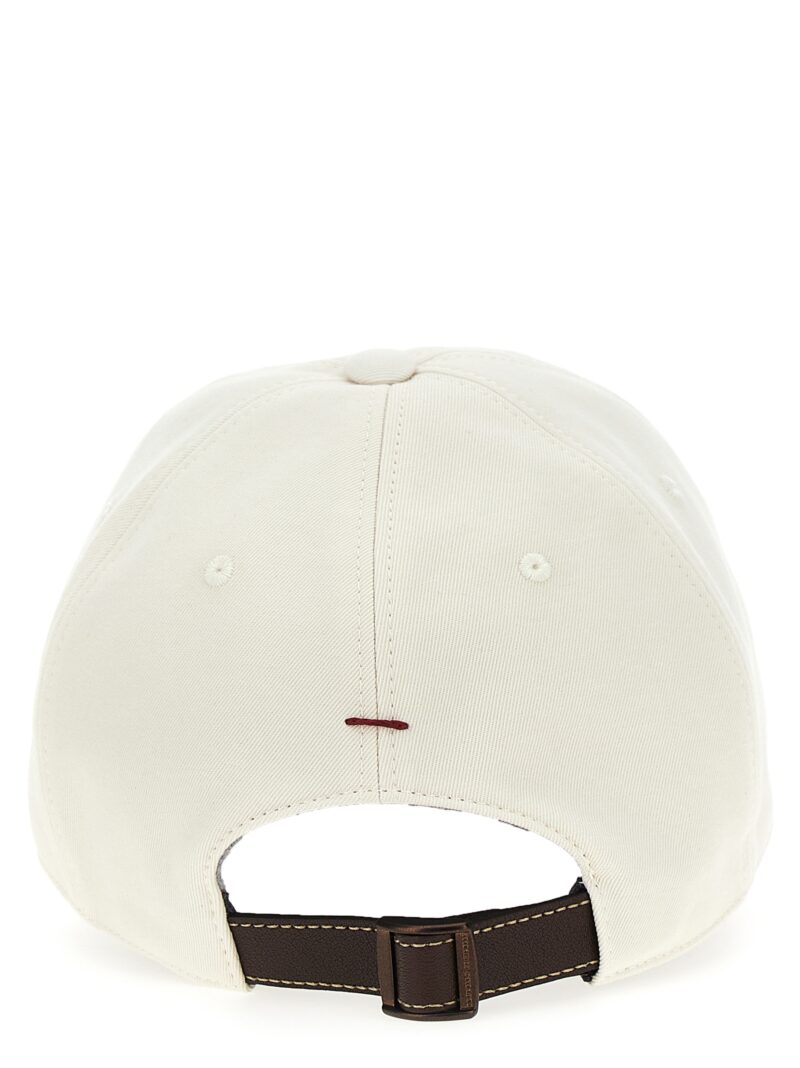 Logo embroidery cap Man BRUNELLO CUCINELLI White