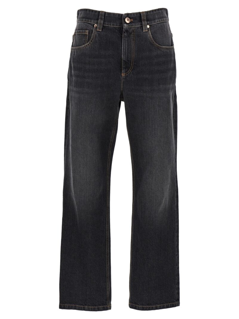 'Monile' denim jeans BRUNELLO CUCINELLI Black