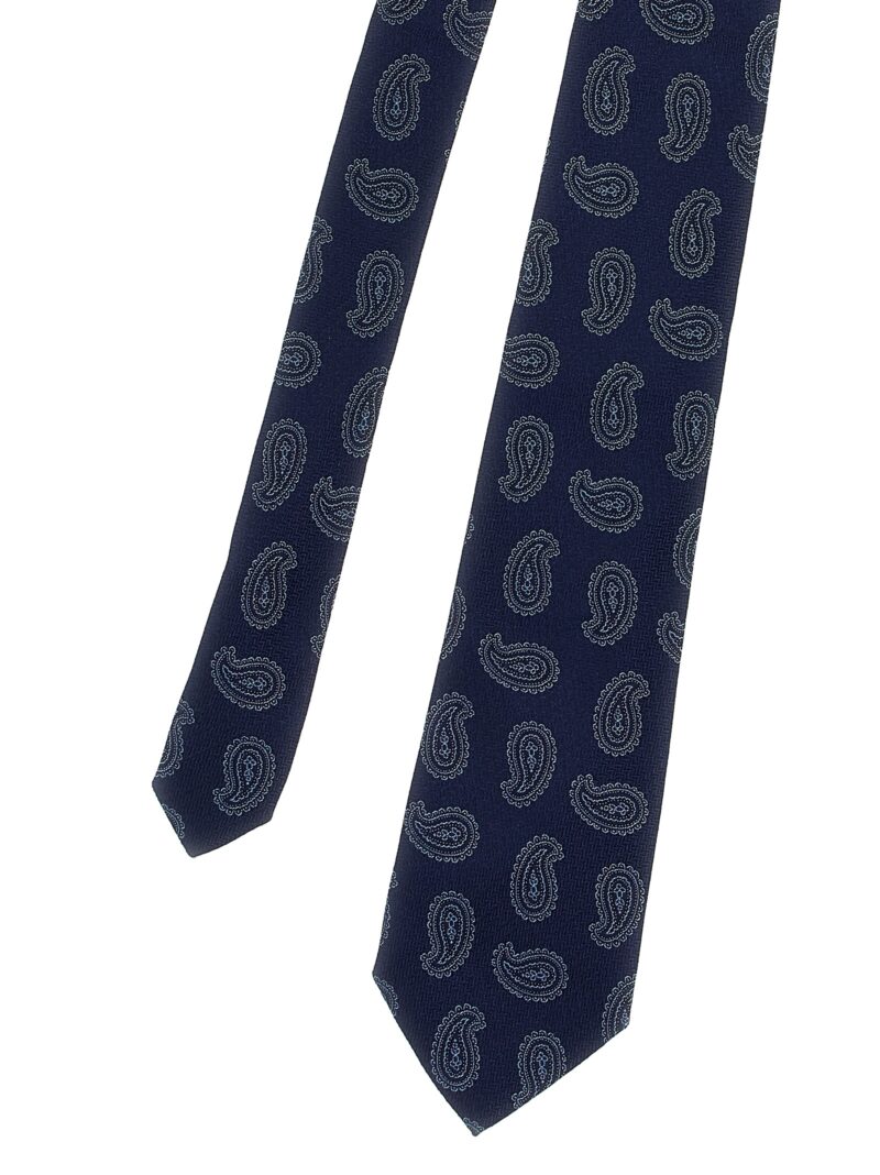 'Paisley' tie Man ETRO Blue