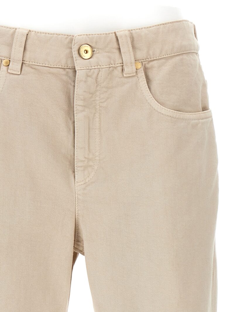 Dyed jeans Woman BRUNELLO CUCINELLI Beige