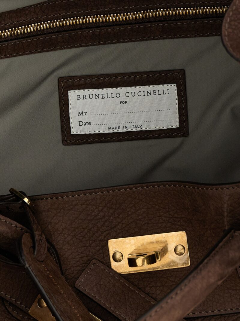 'Country' duffel bag 100% nubuck BRUNELLO CUCINELLI Brown