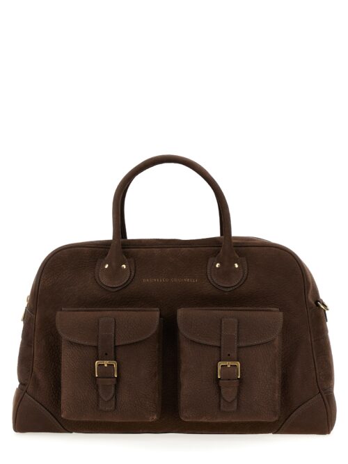 'Weekender' duffel bag BRUNELLO CUCINELLI Brown