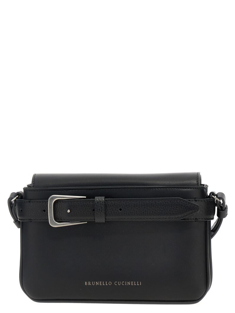 'Belt Detail' crossbody bag BRUNELLO CUCINELLI Black