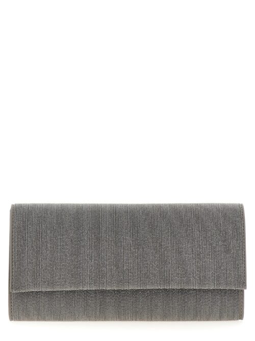 'Precious' clutch BRUNELLO CUCINELLI Silver