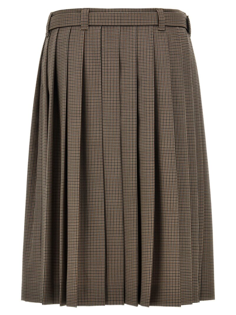 Prince of Wales skirt MG2031S23215PJF0005 MIU MIU Brown