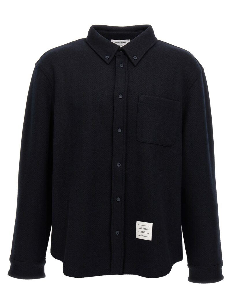 Herringbone shirt THOM BROWNE Blue