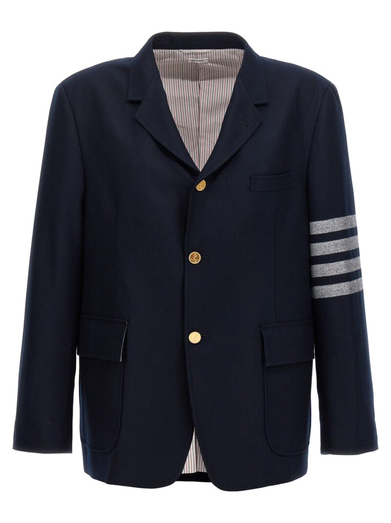 '4 Bar' blazer MJU558AF0666415 THOM BROWNE Blue