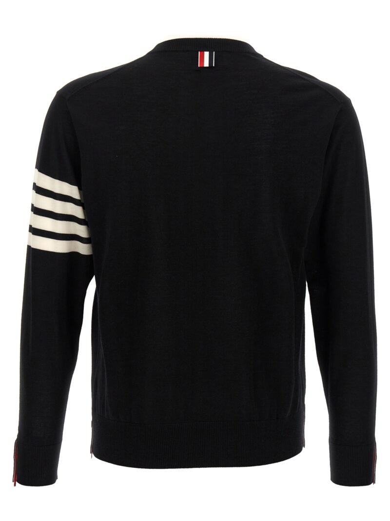 '4 Bar' sweater MKA002DY1014001 THOM BROWNE White/Black