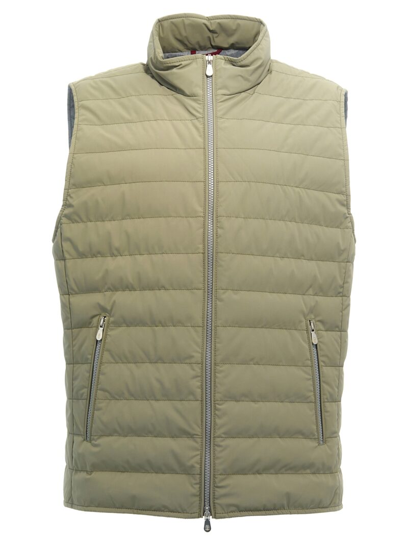 Padded vest BRUNELLO CUCINELLI Green