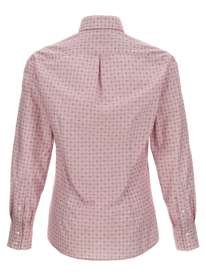 Micro patterned shirt MM6581716C003 BRUNELLO CUCINELLI Pink