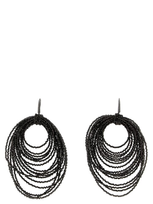 'Hoop' earrings BRUNELLO CUCINELLI Brown