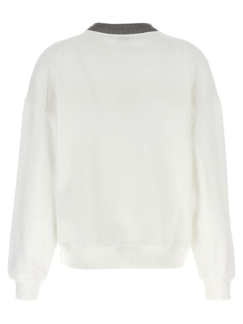 'Monile' sweatshirt MP05NHR310C7220 BRUNELLO CUCINELLI White