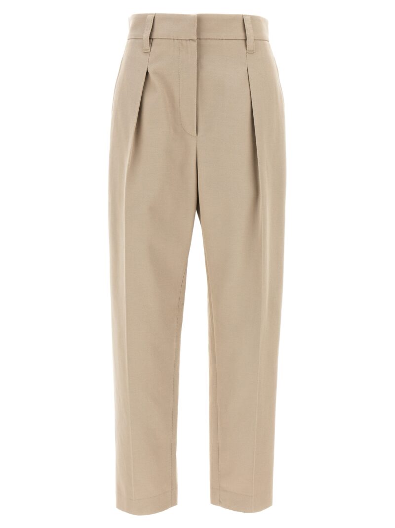 Canvas pants BRUNELLO CUCINELLI Beige