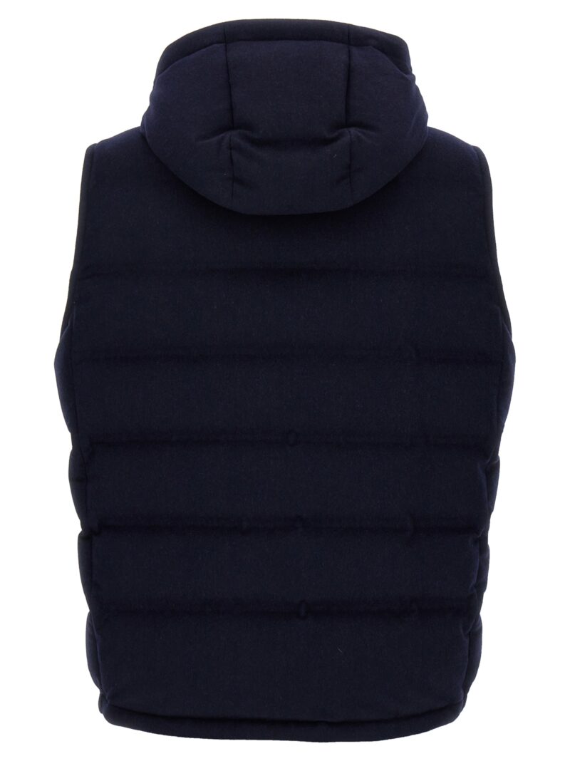 Padded wool vest MQ4631608CC513 BRUNELLO CUCINELLI Blue