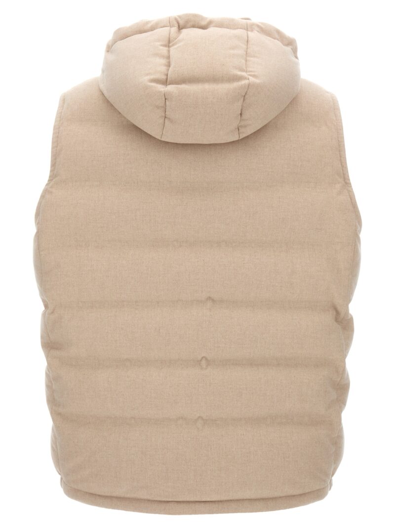 Padded wool vest MQ4631608CID85 BRUNELLO CUCINELLI Beige