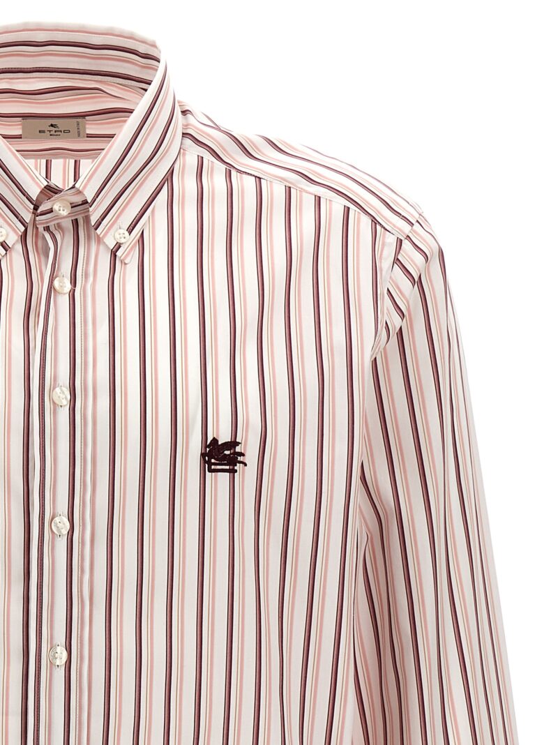 Logo embroidery shirt Man ETRO Pink