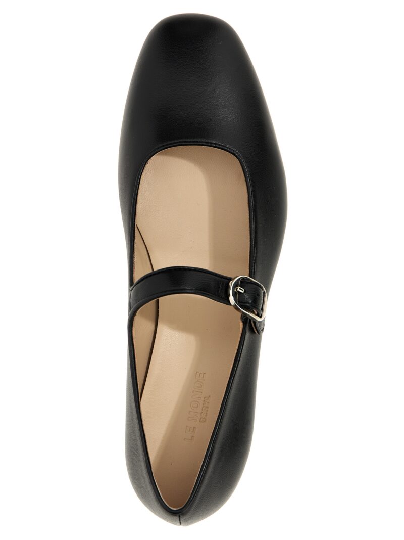 'Mary Jane' ballet flats 100% lamb leather (Ovis aries) LE MONDE BÉRYL Black