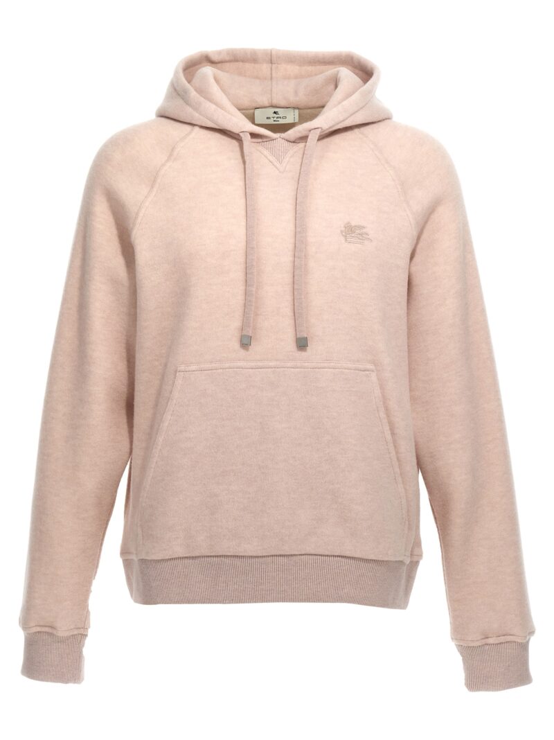 Logo embroidery wool hoodie ETRO Beige