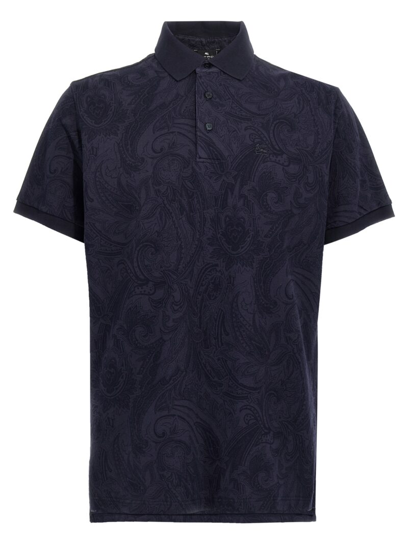 'Pegaso' polo shirt ETRO Blue