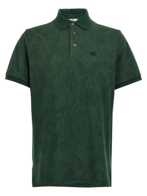 'Pegaso' polo shirt ETRO Green
