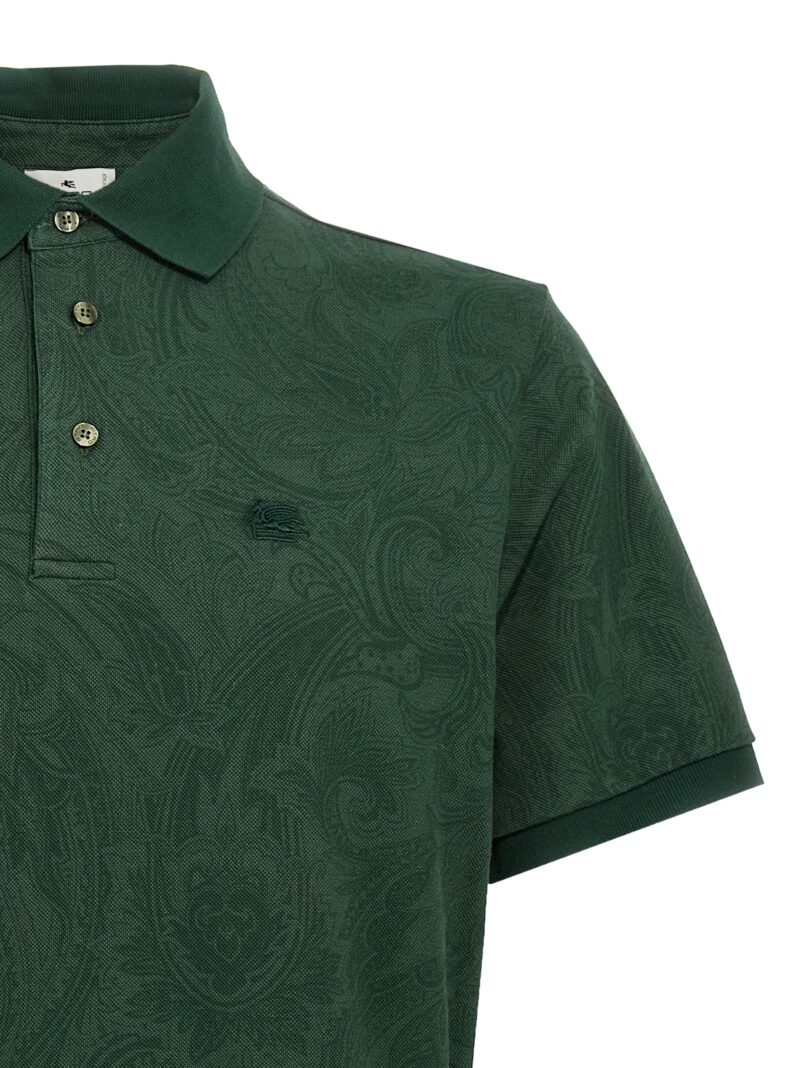 'Pegaso' polo shirt Man ETRO Green