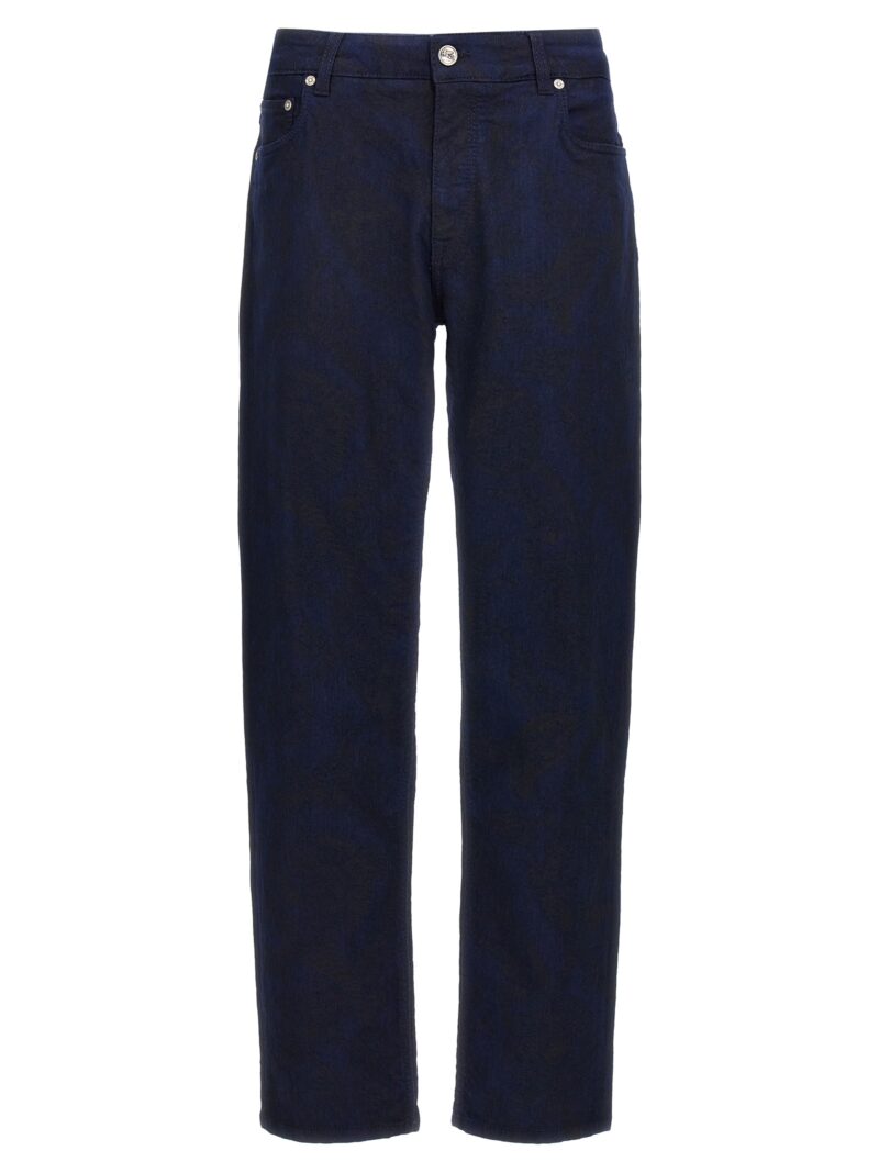 Jacquard jeans ETRO Blue