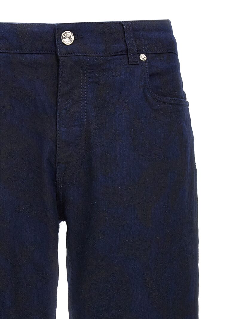 Jacquard jeans Man ETRO Blue