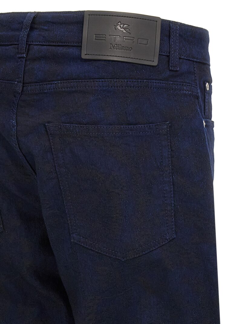 Jacquard jeans 56% cotton 41% polyester 3% elastane ETRO Blue