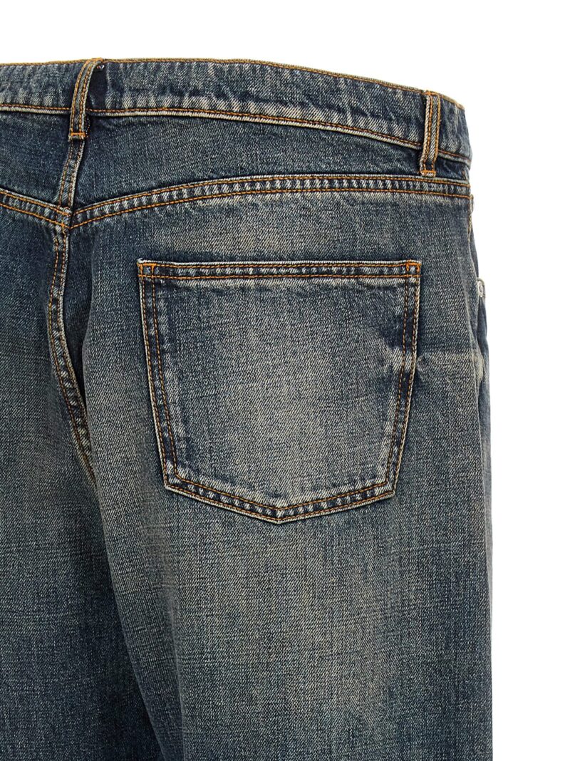 'Pegaso' embroidery jeans 100% cotton ETRO Blue