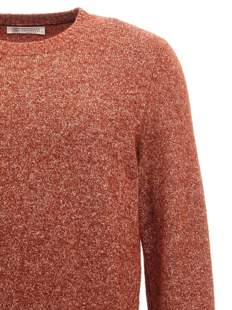 Alpaca blend sweater Man BRUNELLO CUCINELLI Red