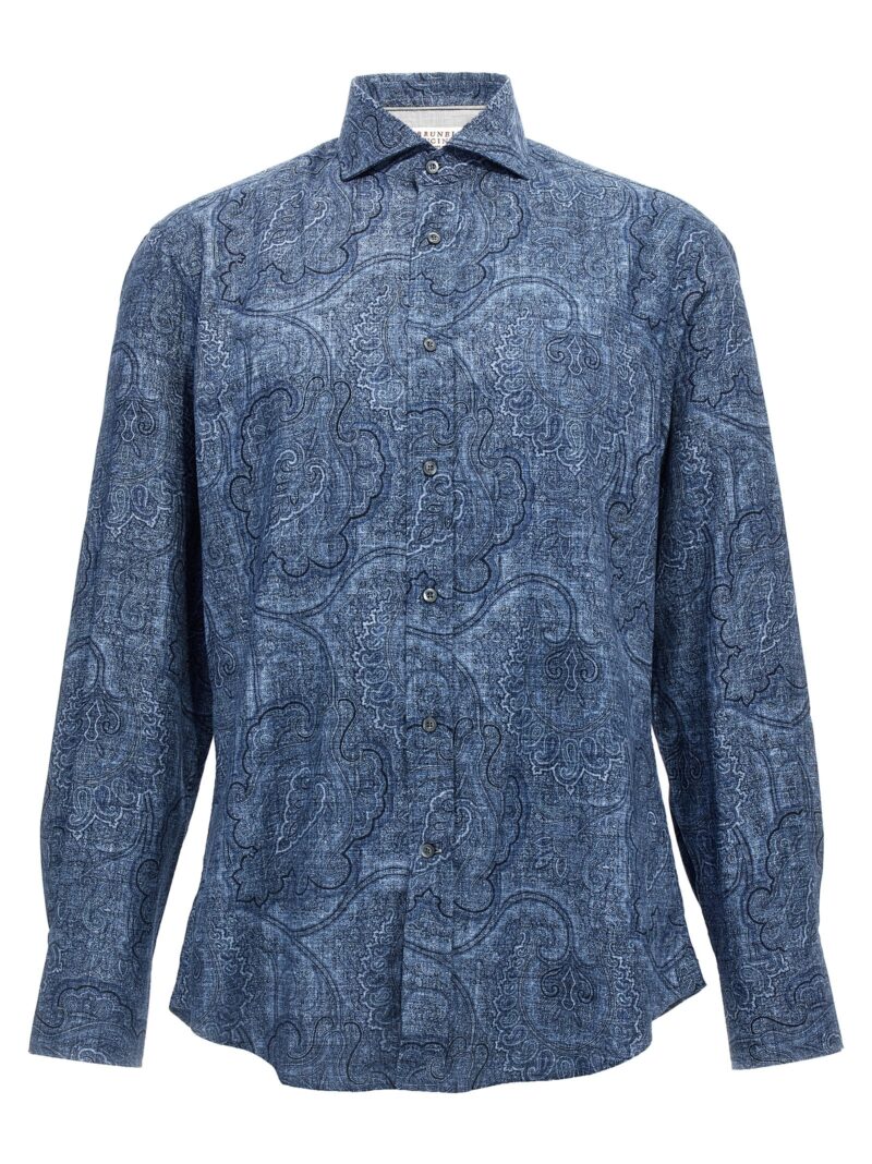 Printed shirt BRUNELLO CUCINELLI Blue