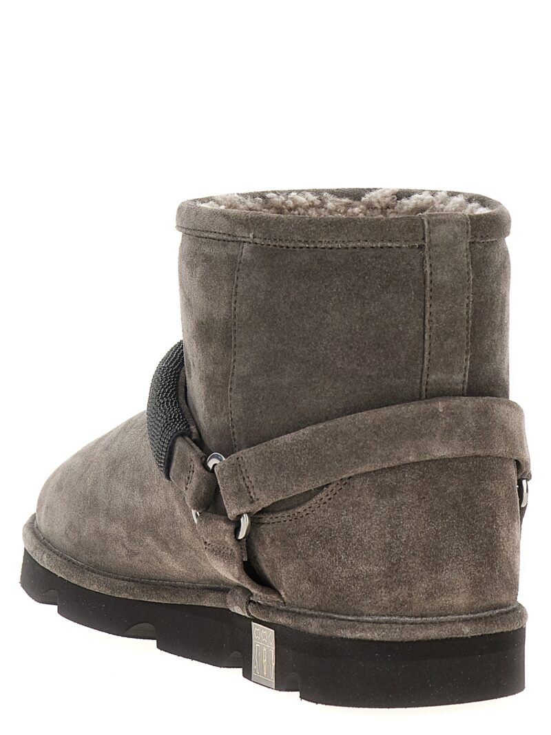 'Monile' ankle boots Woman BRUNELLO CUCINELLI Gray