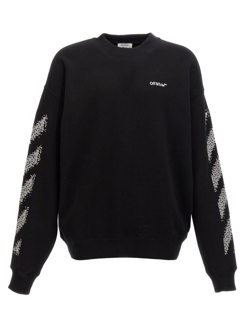 'Pixel Diag Skate' sweatshirt OFF-WHITE White/Black