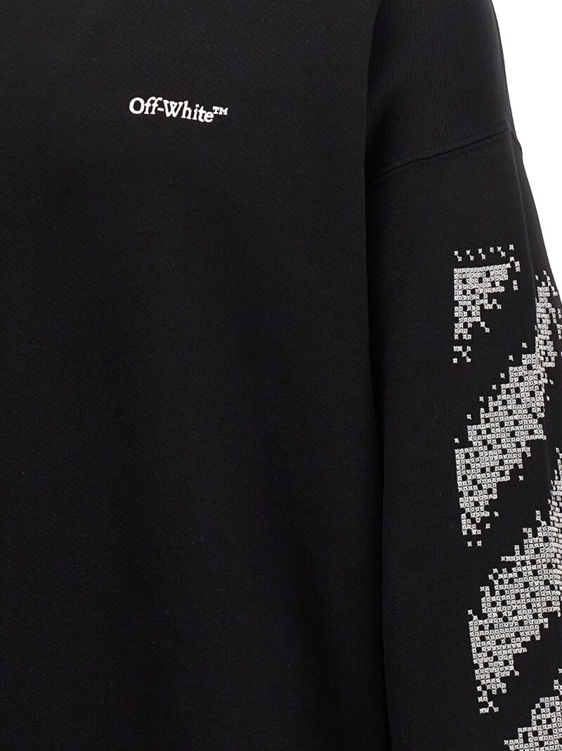 'Pixel Diag Skate' sweatshirt Fall Winter 2024/2025 OFF-WHITE White/Black